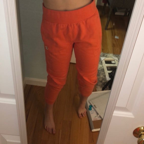 orange champion pants